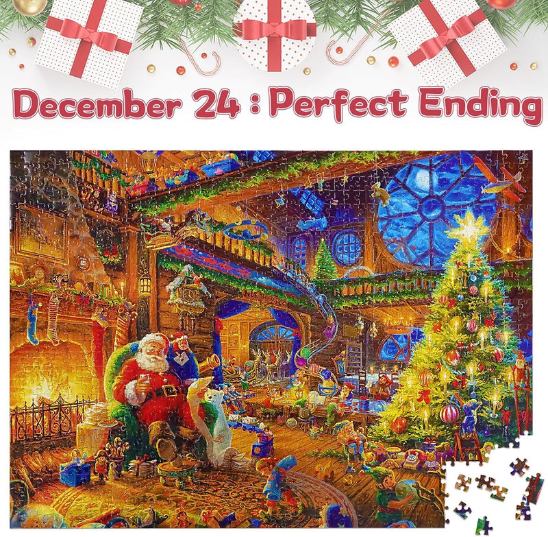 Calendarul Adventului 2023 Puzzle de Crăciun