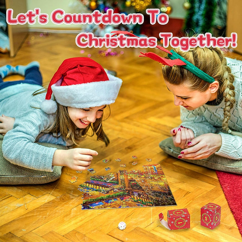 Calendarul Adventului 2023 Puzzle de Crăciun